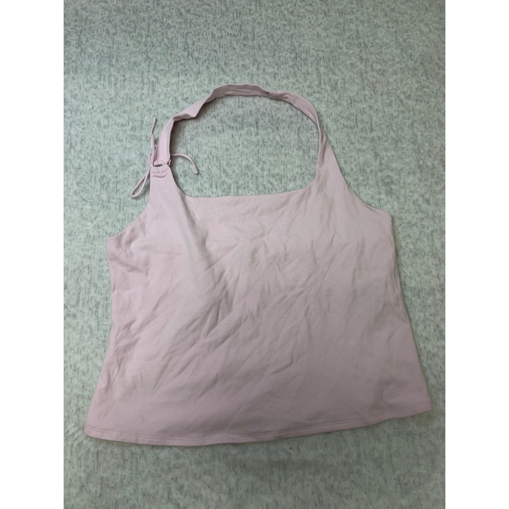 Wild Fable Womens XXL Blush Pink‎ Halter Top Square Neck Tie Detail NWT